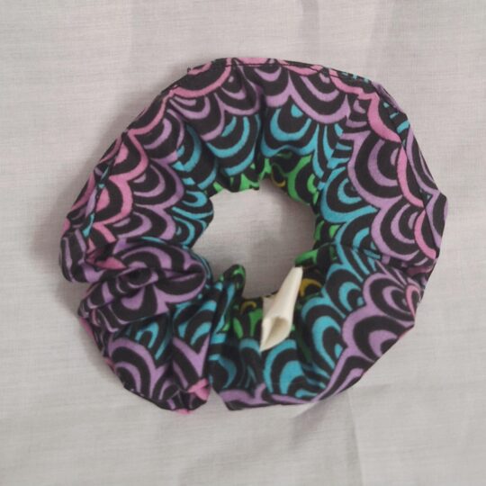 Rainbow scrunchie