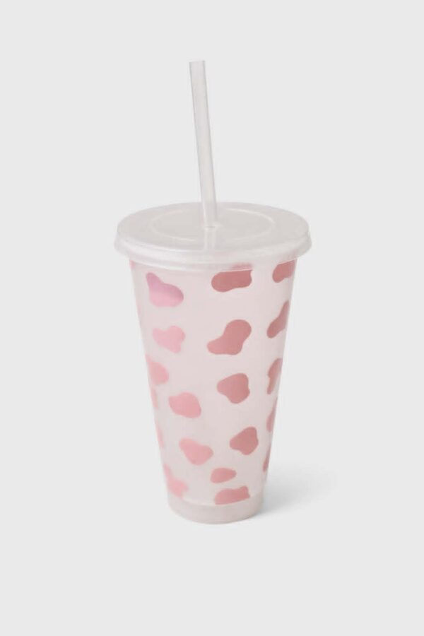 Cow Print Cold Cup