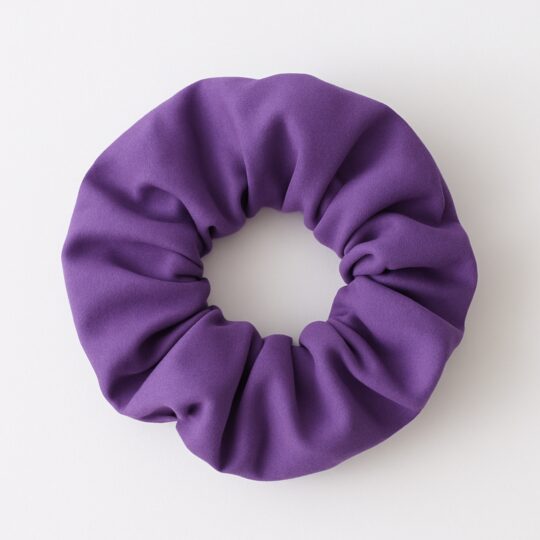 Purple Scrunchie – Gentle Hold for All Hair Types