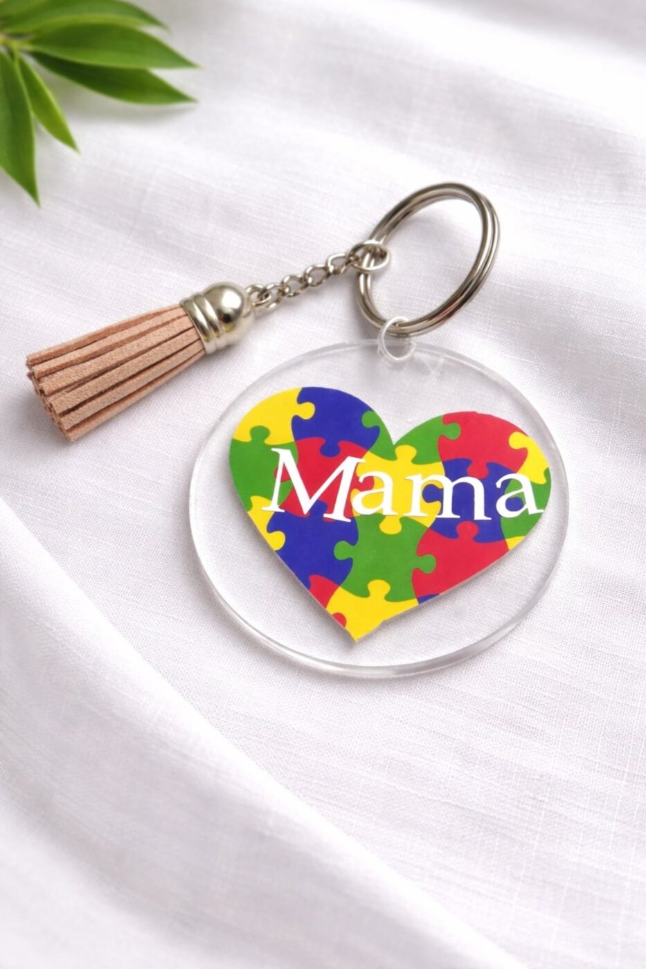 Autism Mama Keyring | Meaningful Autism Awareness Gift for Mums