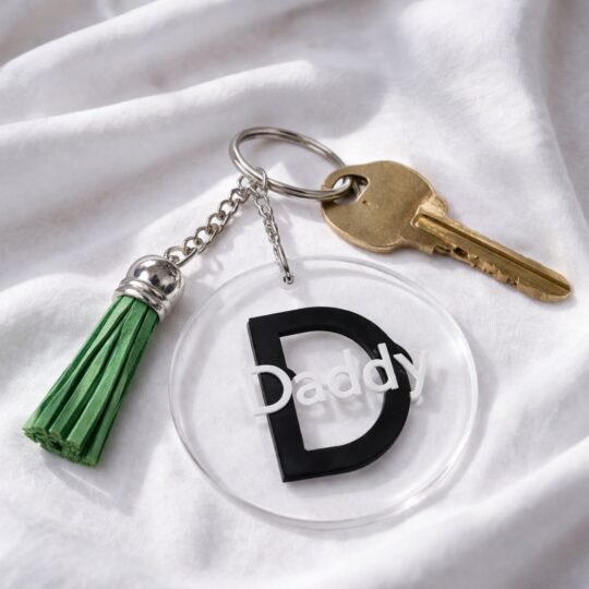 Daddy Keyring | Personalized Style Acrylic Gift for Dad
