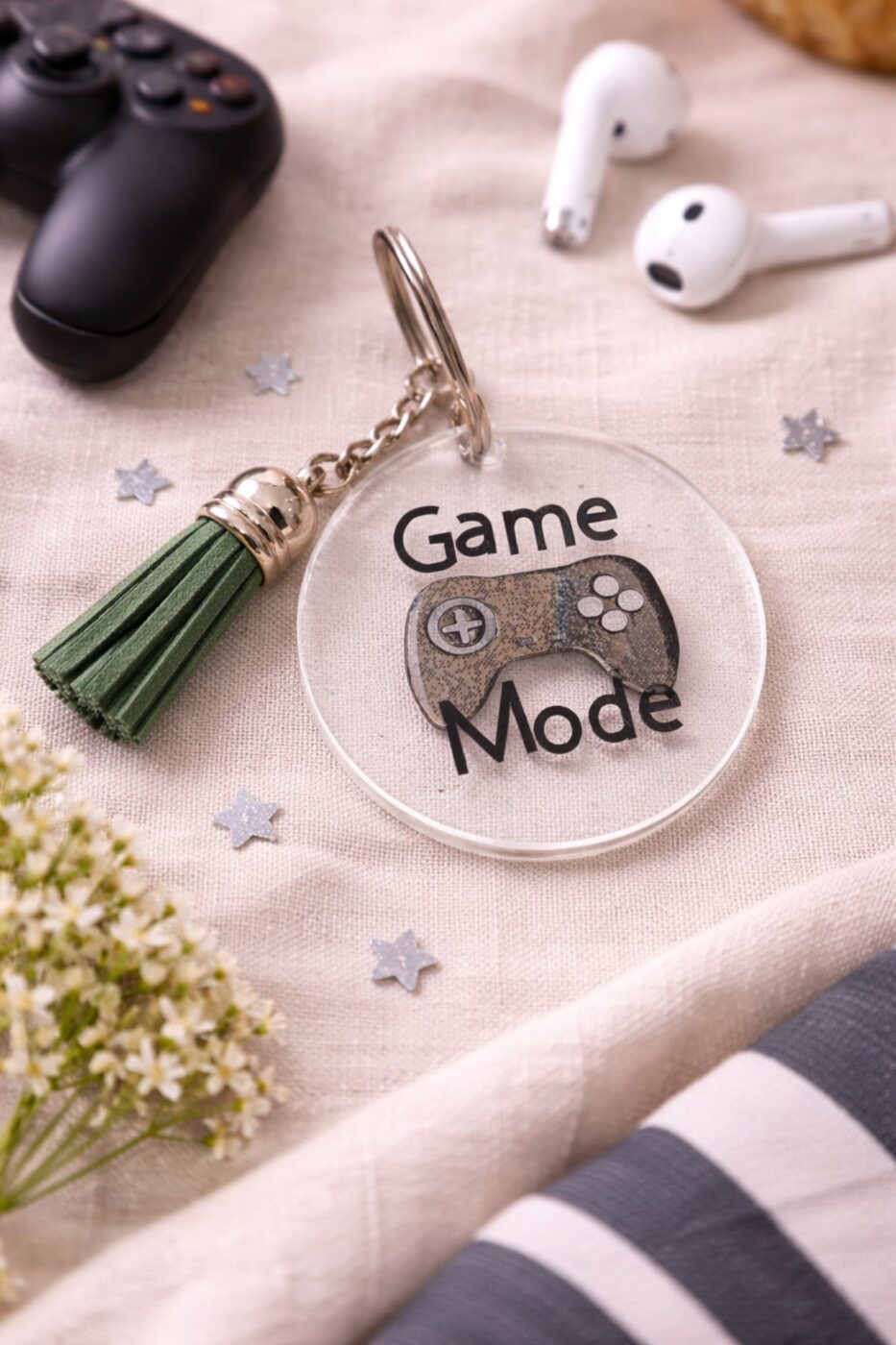 Game Mode Keyring | Stylish Gaming Acrylic Keychain for Gamers