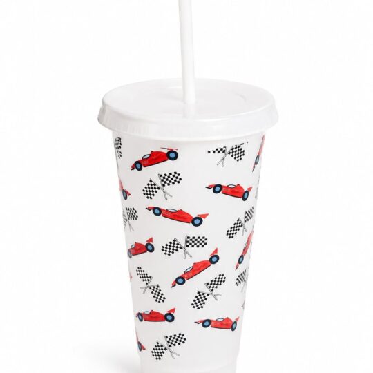 Racing Cars Cold Cup with Straw | Race Car Tumbler for All Ages