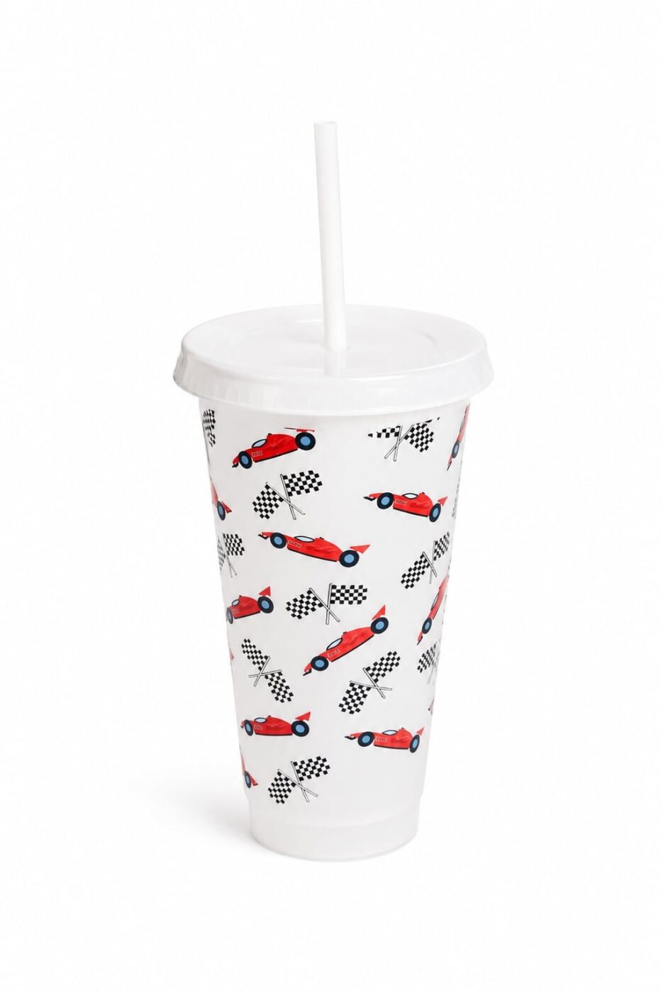 Racing Cars Cold Cup with Straw | Race Car Tumbler for All Ages