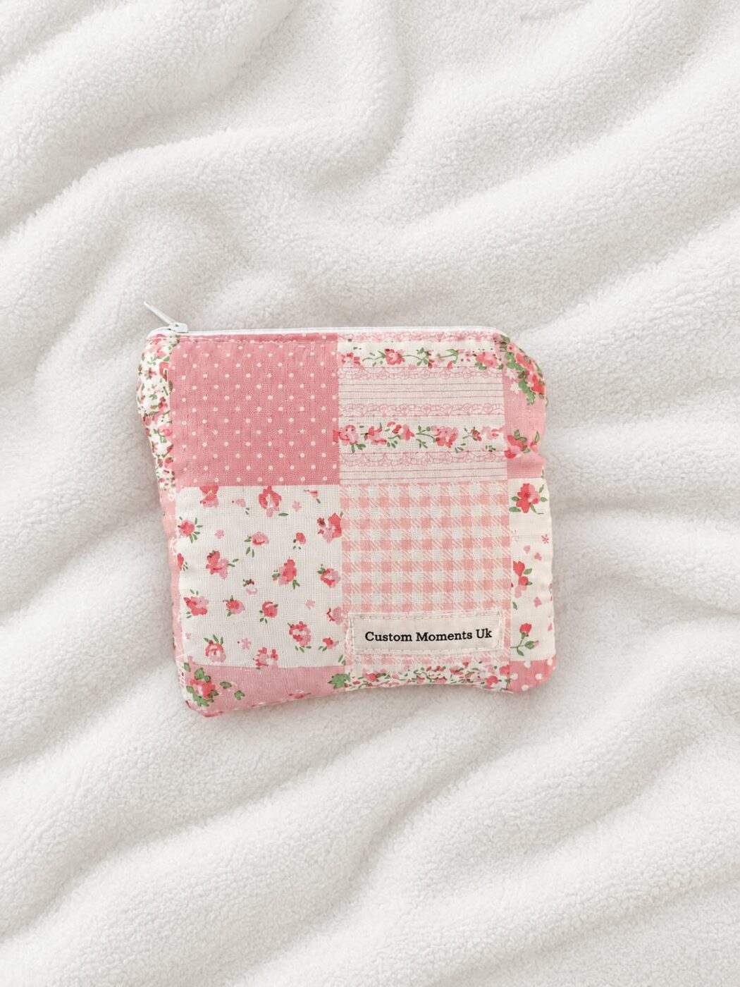 Pink Floral Handmade Fabric Purse